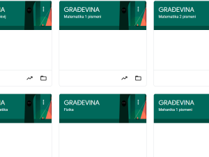 Građevinski fakultet -svi predmeti